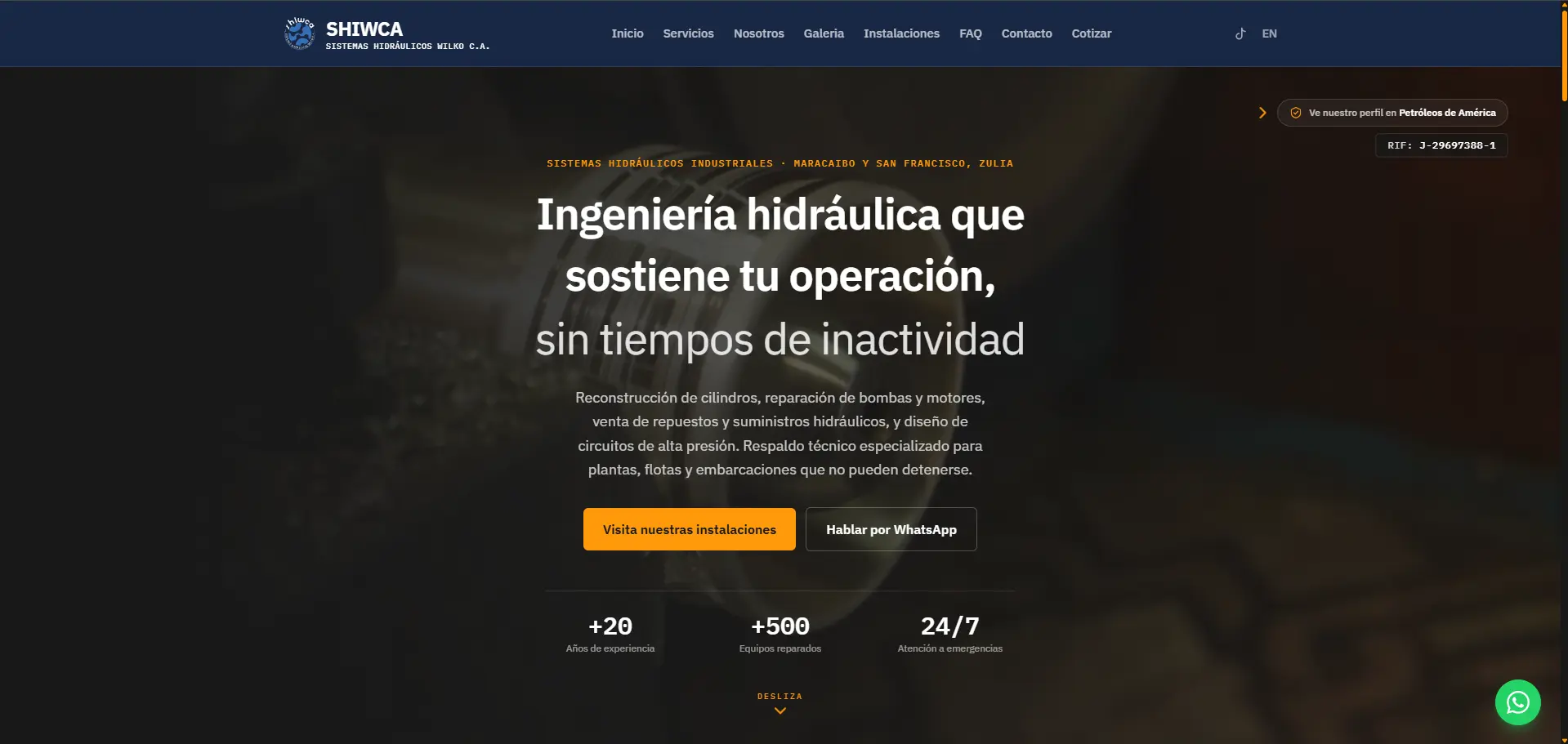 SHIWCA - Sistemas Hidráulicos Wilko
